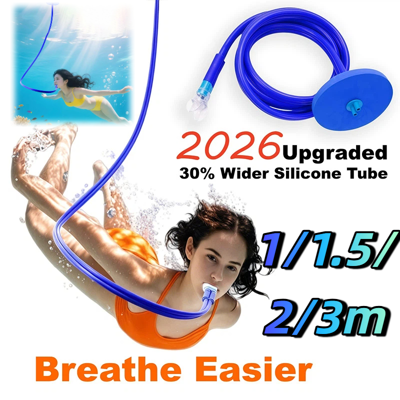 Snorkel Dry Top - 1/1.5/2/3m Dmuchawka do nurkowania dla dorosłych,