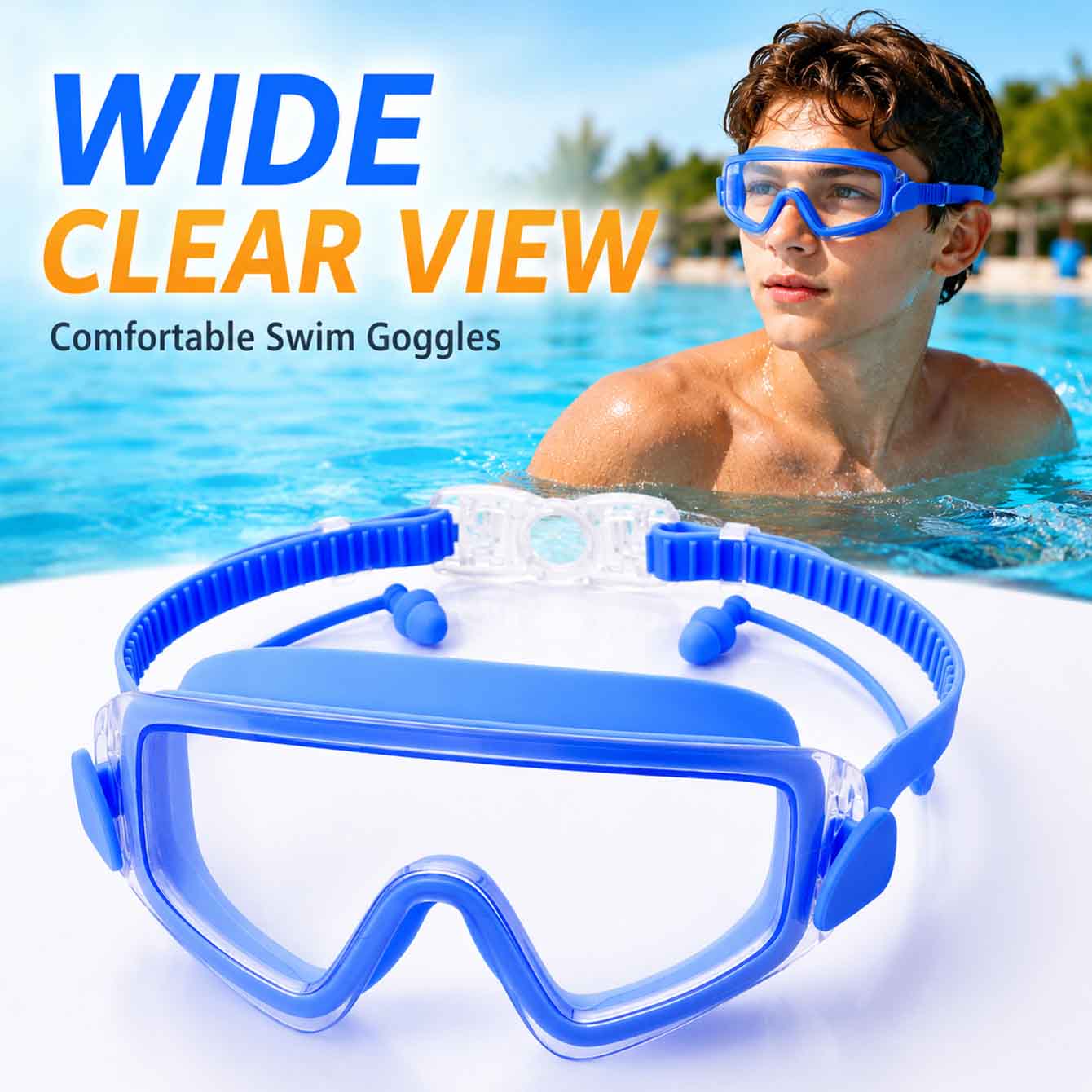 1 szt. Okulary do pływania, ma – Snorkel Dry Top recenzja i cena