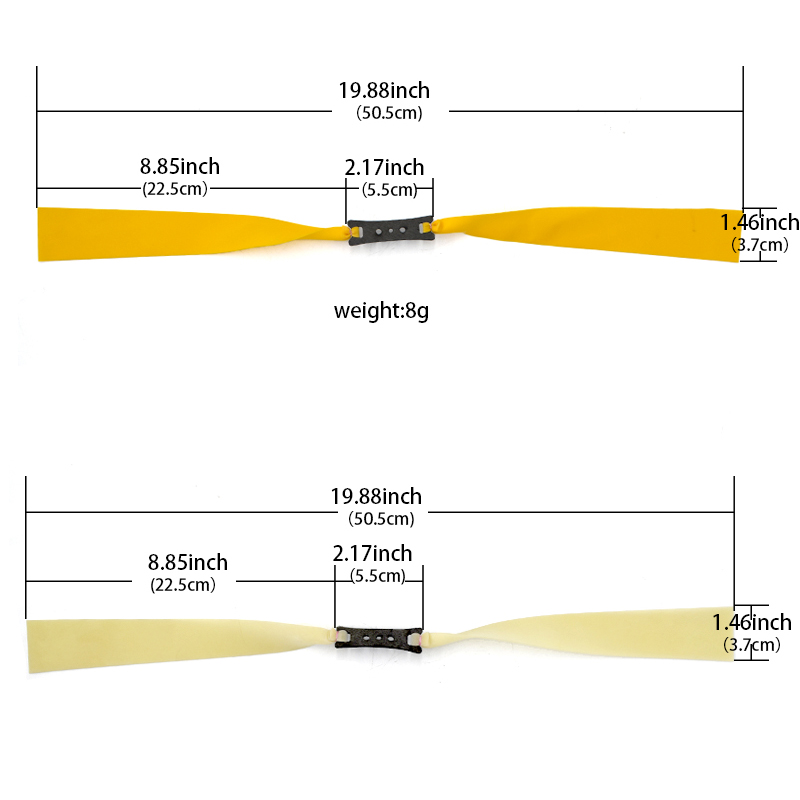 3pcs 3.7cm Large Slingshot Hun – Speargun Rubber Band recenzja i cena